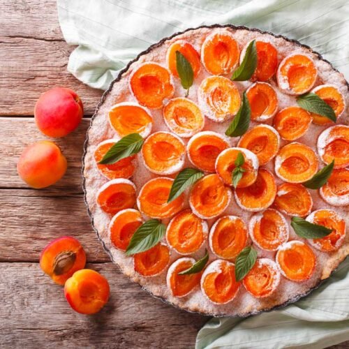 Torta vegana alle albicocche