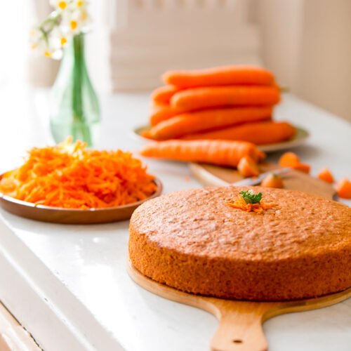 torta di carote vegana