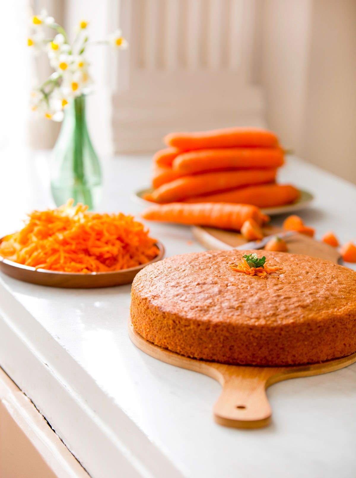 torta di carote vegana