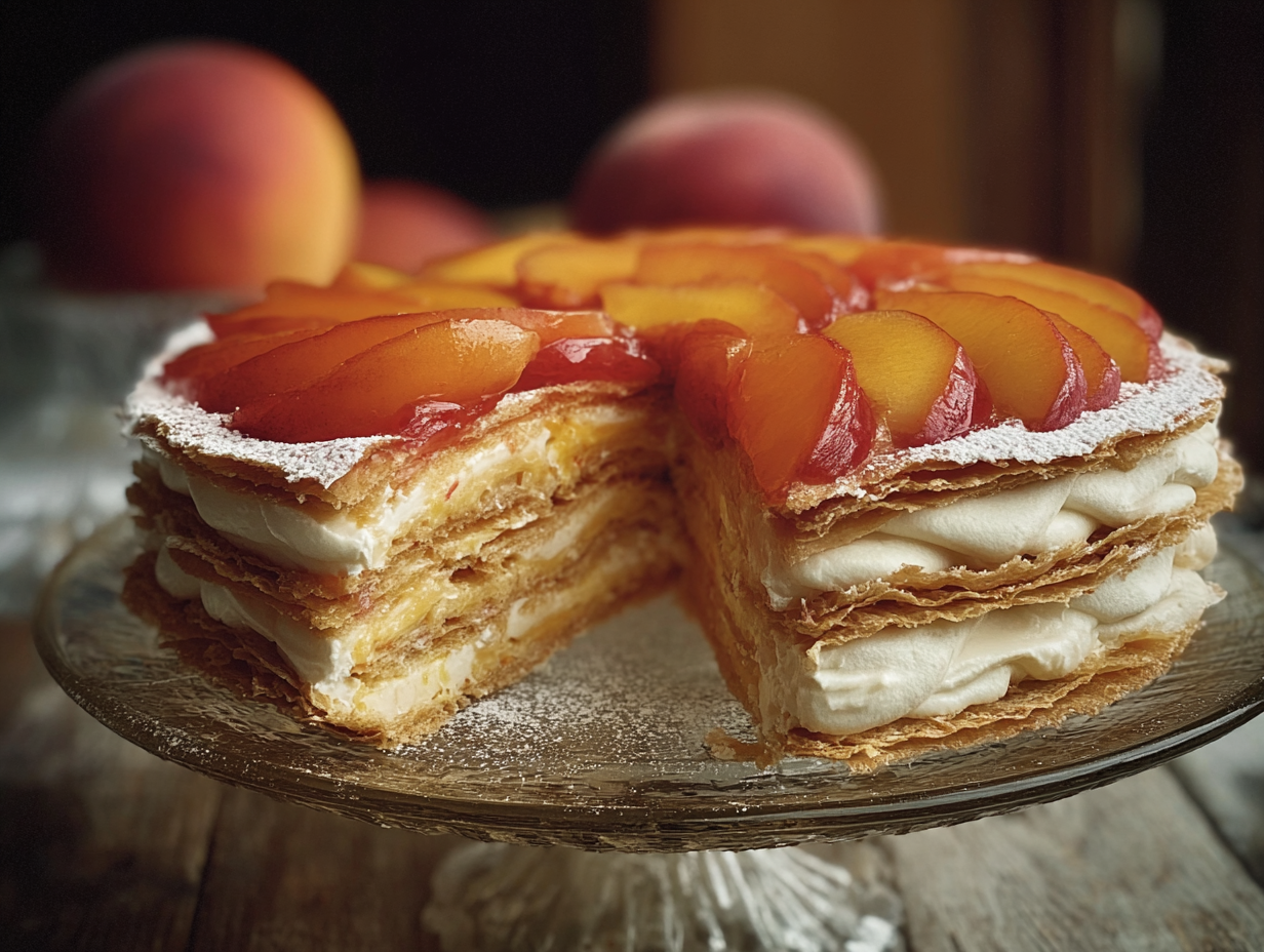 Millefoglie alle pesche
